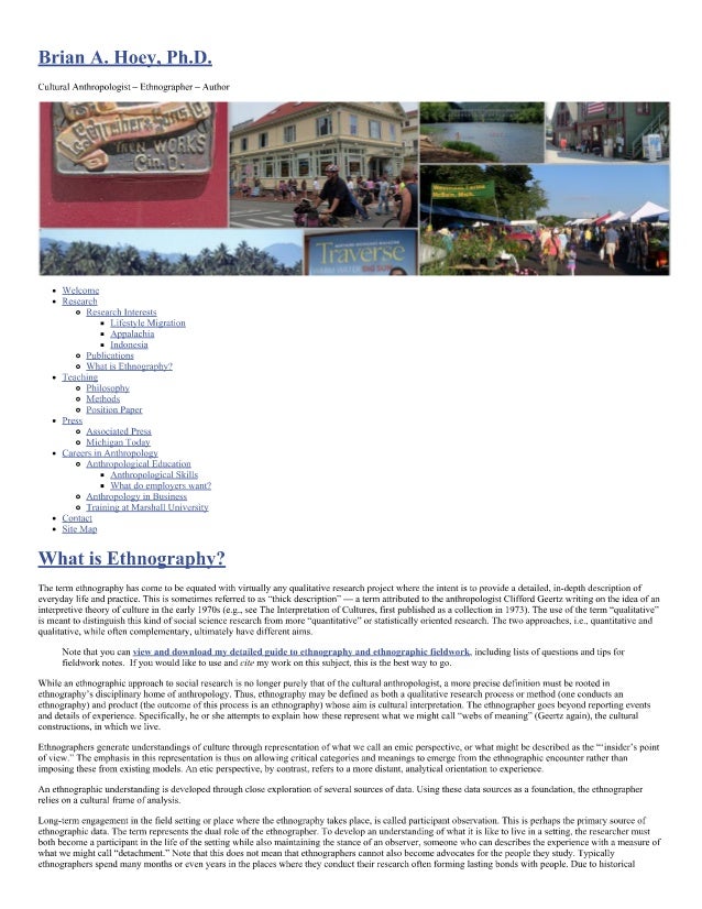 Phd thesis ethnography