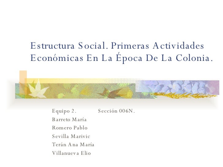 ESTRUCTURA ECONOMICA DE VENEZUELA estructura economica de venezuela: