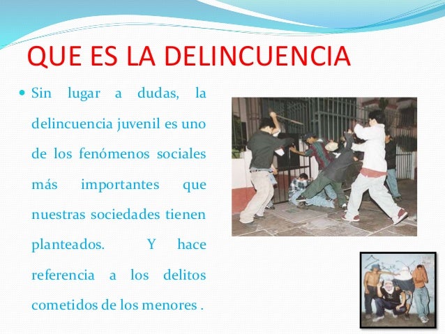 Delincuencia juvenil