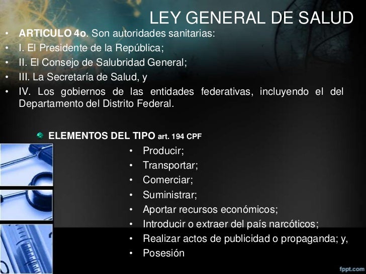 Delitos contra la salud