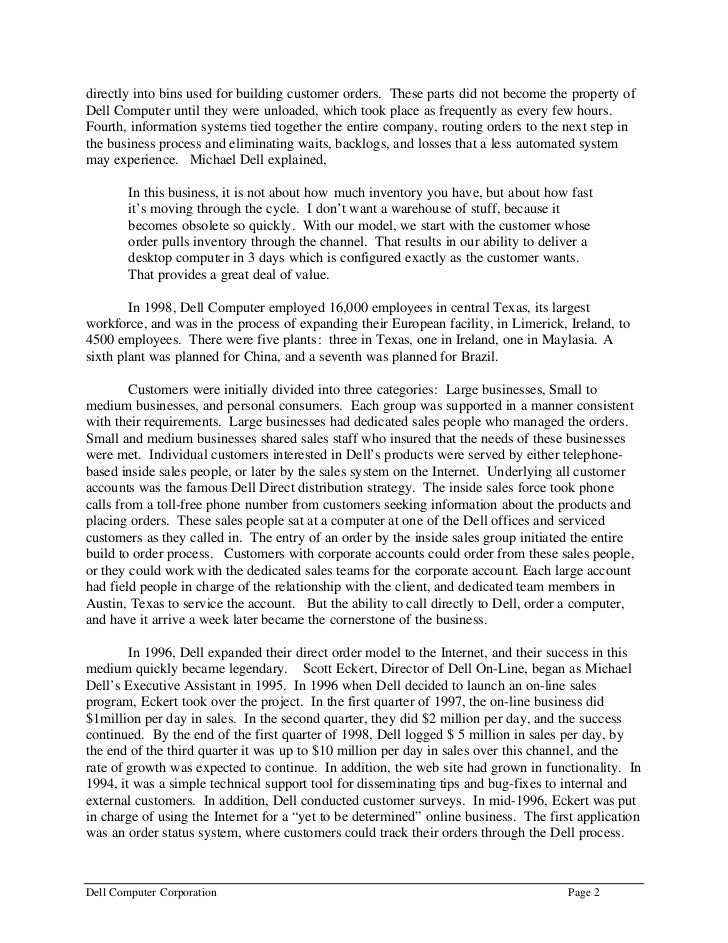 harvard business school matching dell case study harvard business school matching dell case study
