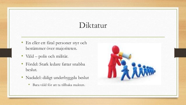 Fördelar Och Nackdelar Med Demokrati Och Diktatur
