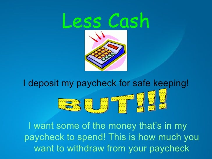 Deposit and withdrawal
