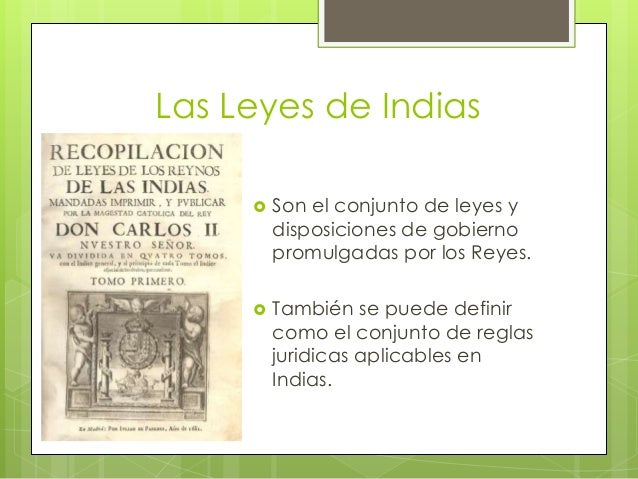 Derecho de las indias