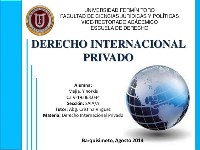 Derecho Internacional Privado | fuentes del derecho internacional privado y cuestiones Derecho Internacional Privado | fuentes del derecho internacional privado y cuestiones