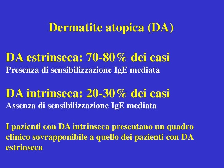 Quello che può condurre a eczema