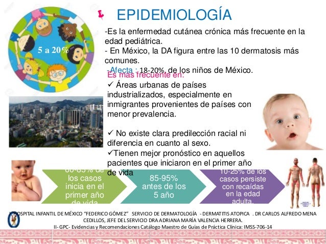 Al niño la eccema en los pies