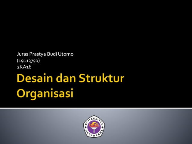 Desain Dan Struktur Organisasi PPT