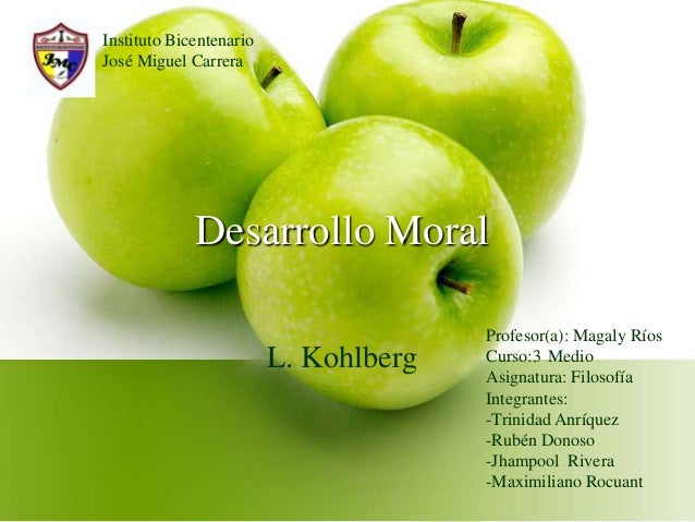 DESARROLLO MORAL SEGUN KOHLBERG desarrollo moral segun kohlberg: