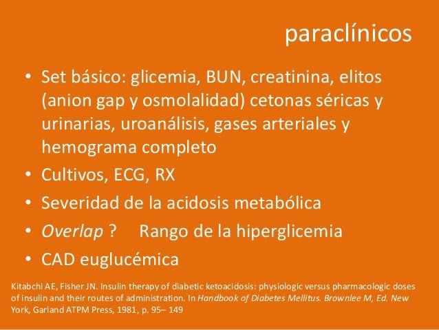 Descompensaciones agudas de la diabetes Descompensaciones agudas de la diabetes
