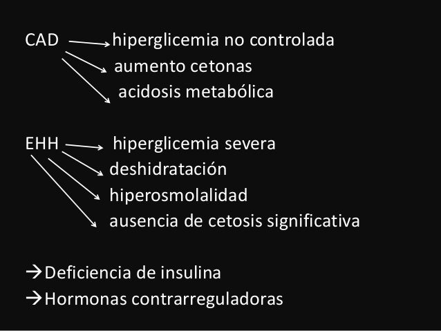 Descompensaciones agudas de la diabetes Descompensaciones agudas de la diabetes