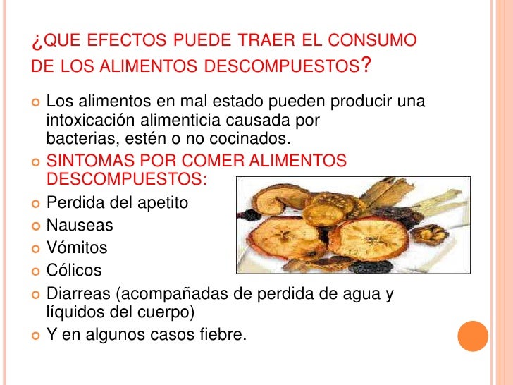 Descomposicion de los Alimentos