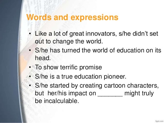 Famous person essay