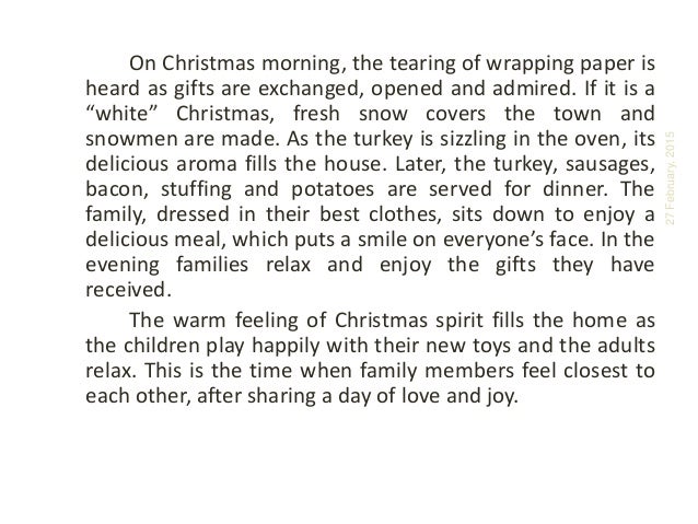 Good thesis about christmas