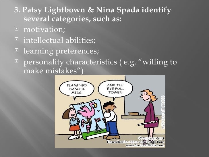 lightbown and spada How languages are learned (oxford handbooks for language teachers) by lightbown, patsy m spada, nina and a great selection of similar used, new and collectible books available now at abebookscom. lightbown and spada How languages are learned (oxford handbooks for language teachers) by lightbown, patsy m spada, nina and a great selection of similar used, new and collectible books available now at abebookscom.