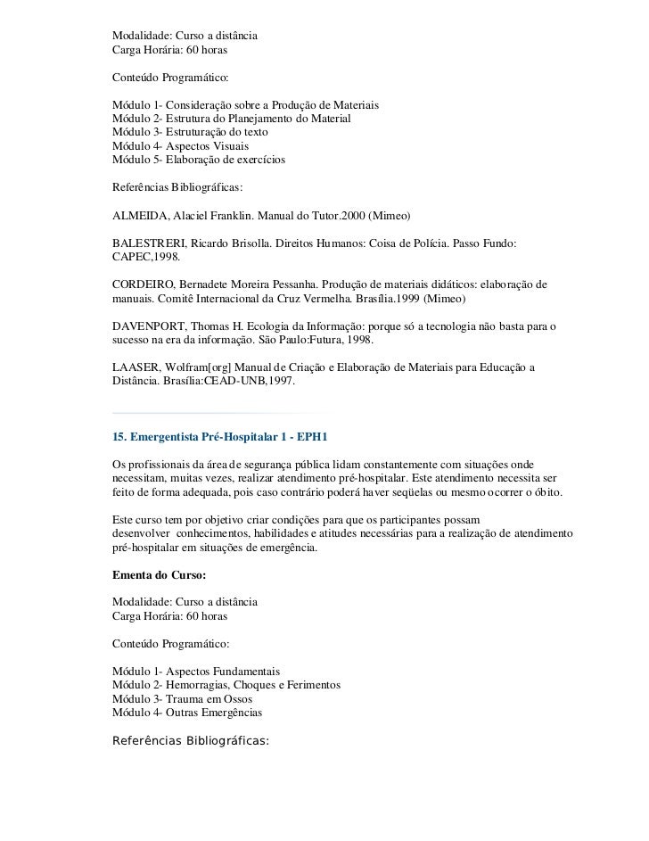 Senasp curso