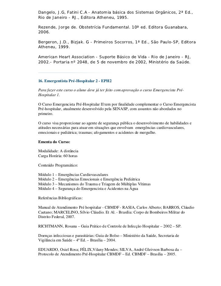 Senasp curso