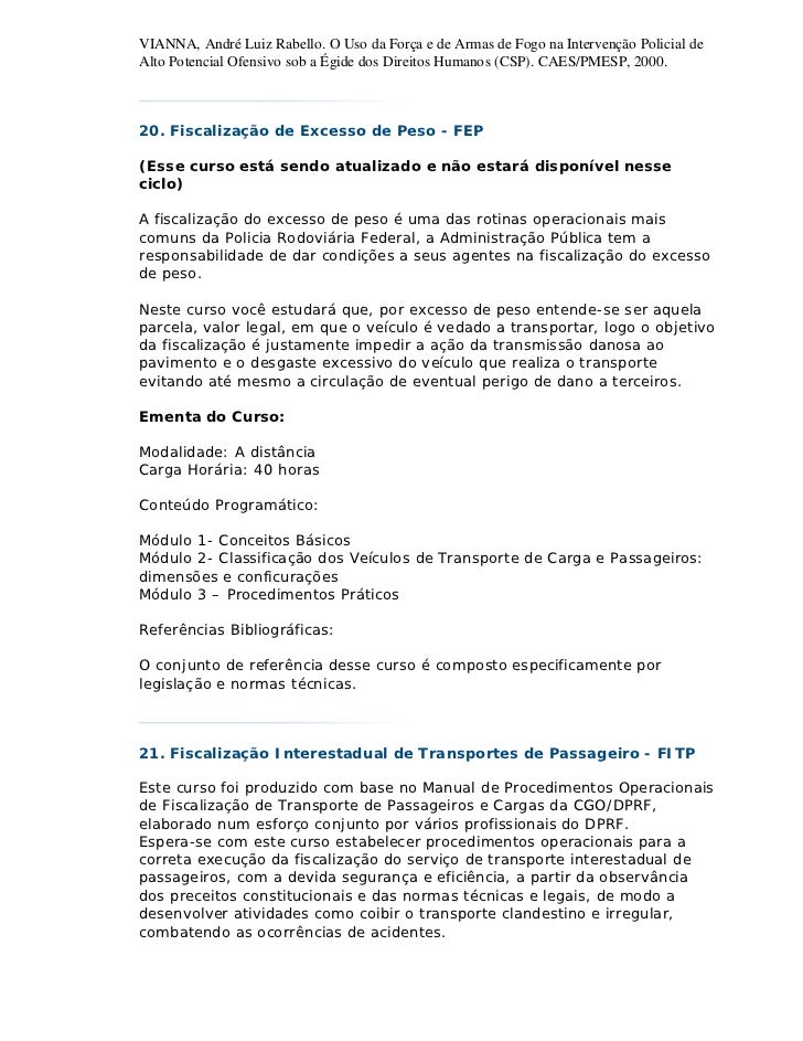 Senasp curso