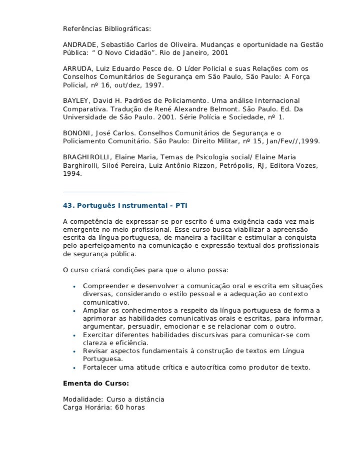 Cursos senasp