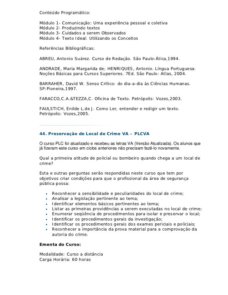 Cursos senasp