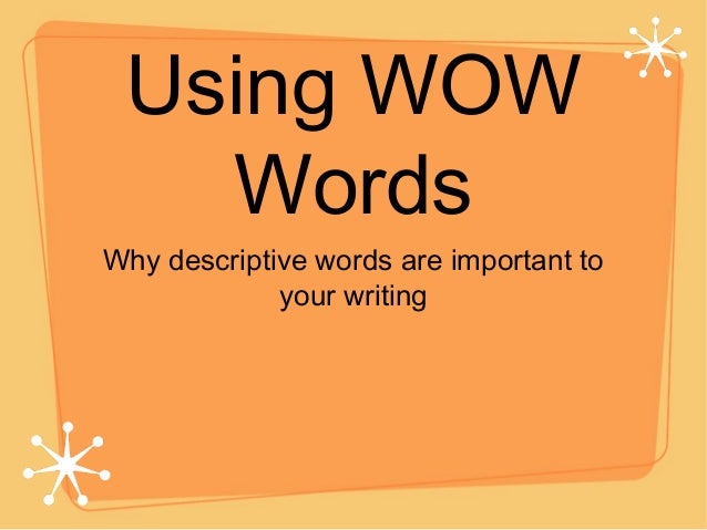 Descriptive Essay Writing Examples