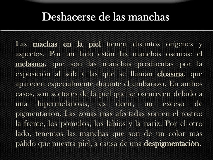 La desaparición de las manchas de pigmento sobre la persona en irkutske