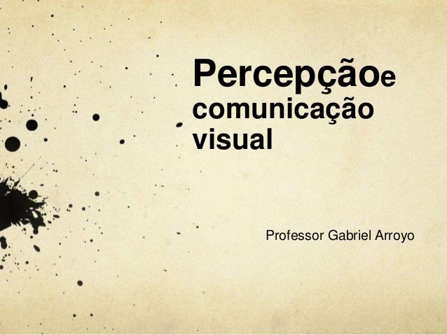 Design Digital I PercepÃ§Ã£o e comunicaÃ§Ã£o visual