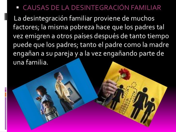 Desintegracion familiar