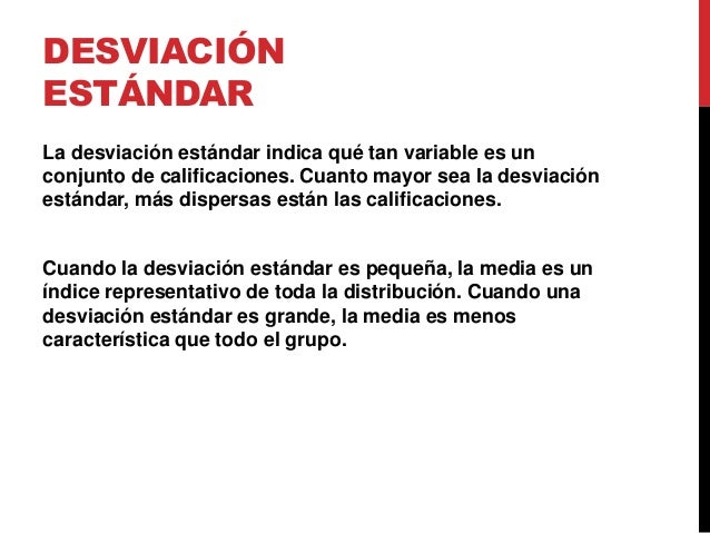 En Que Consiste La Desviacion Estandar