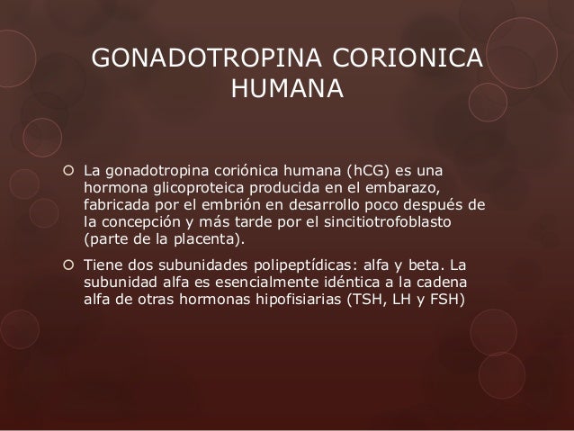 Determinación de gonadotropina coriónica humana