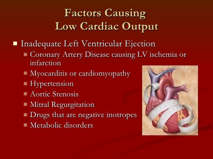 Determinants of cardiac output for captivate