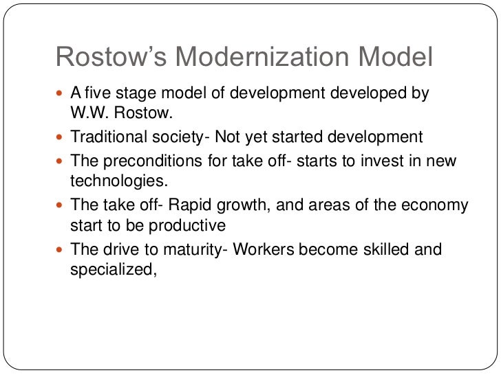 rostow s model