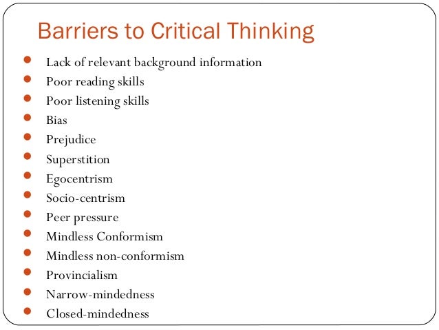 Types of fallacy in critical thinking