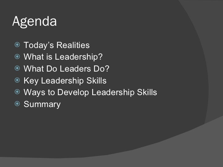 to develop leadership skills to develop leadership skills