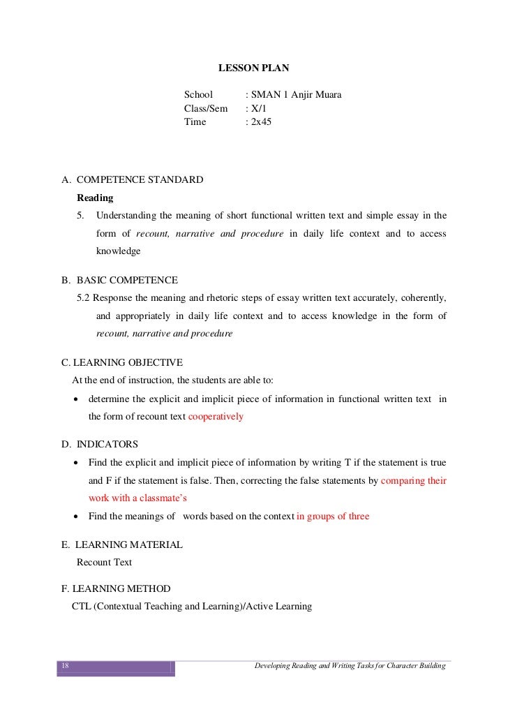 Essay On Character Building