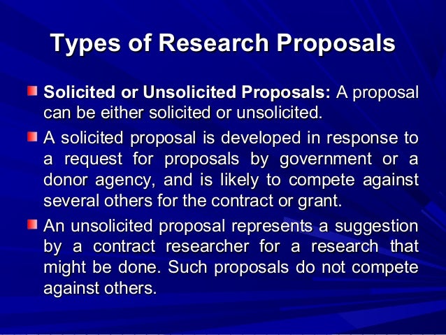 Developing A Research Proposal