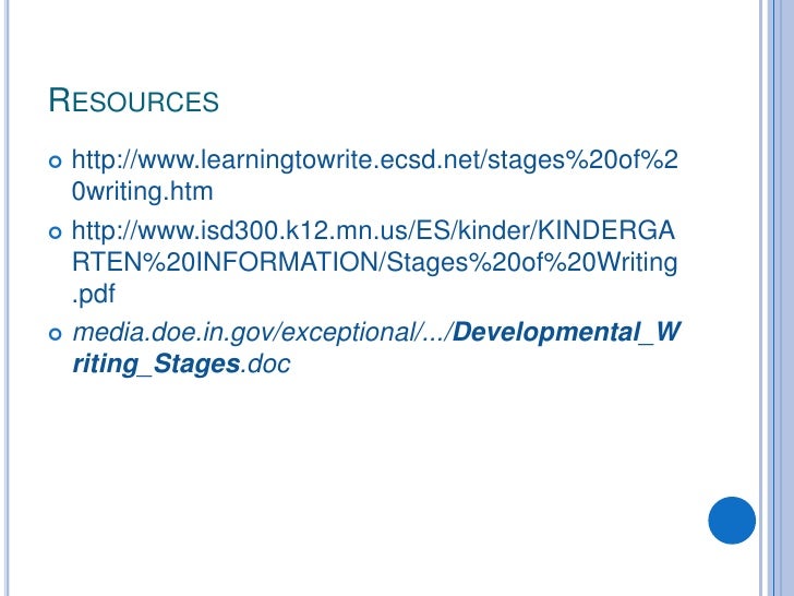 developmental stages of writing developmental stages of writing