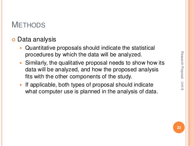 Data analysis research proposal