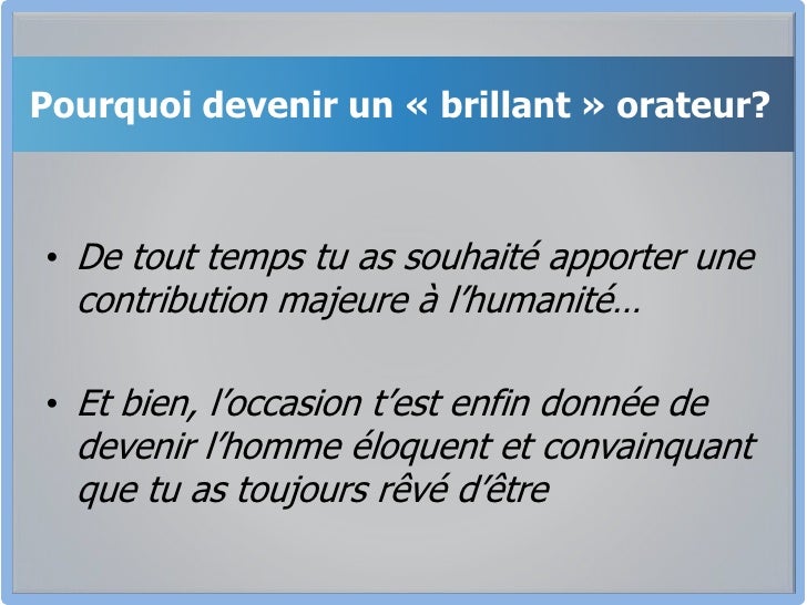 comment devenir eloquent pdf