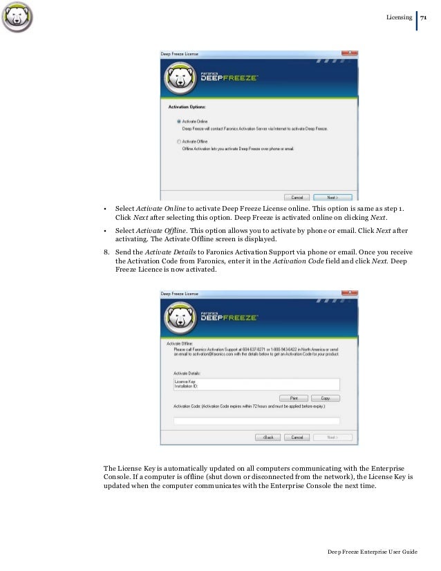 Faronics Deep Freeze Enterprise User Guide