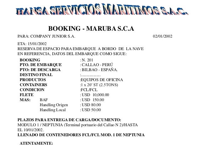 a bill of lading