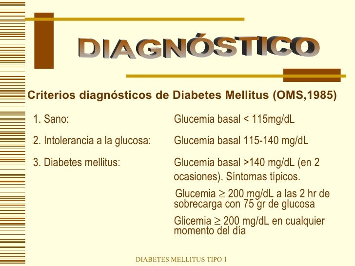 Diabetes Mellitus Tipo 1 Diabetes Mellitus Tipo 1