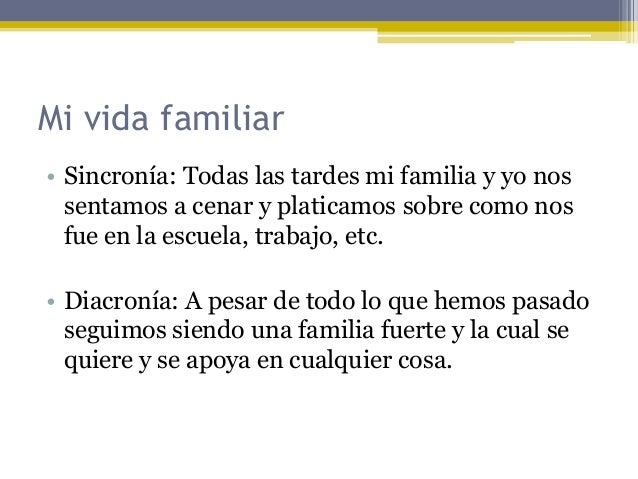 Diacronía y sincronía