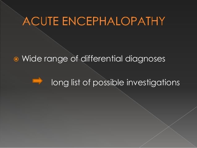 acute encephalopathy