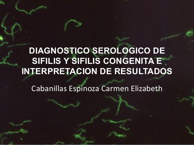 DIAGNOSTICO SIFILIS diagnostico sifilis: