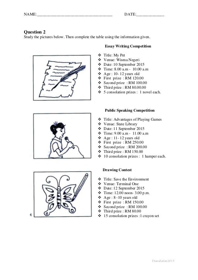 Creative writing examples year 6