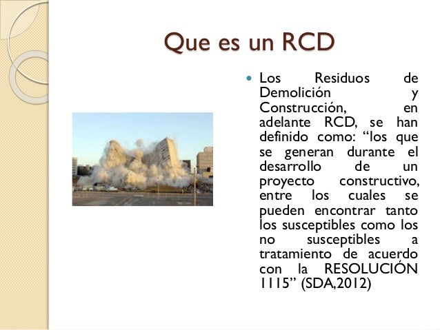 Residuos rcd