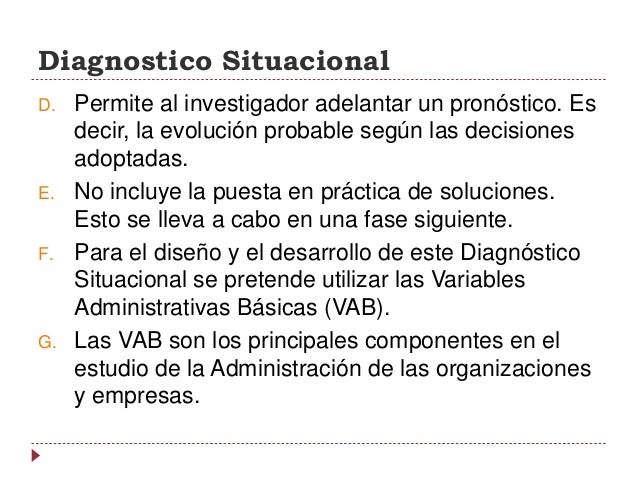Diagnóstico situacional