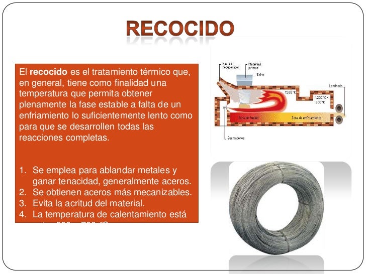 En Que Consiste El Tratamiento Termico Recocido