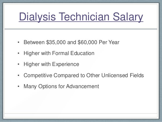 Dialysis Technician Career Path